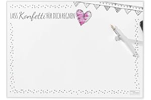 ‎DESIGN WUNDER DESIGN WUNDER® Schreibtischunterlage in DIN A3 - Nutzbar als Schreibunterlage, Notizblock und Bastelunterlage