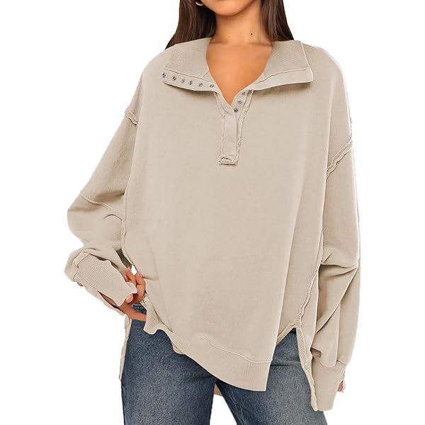 Nuoke Sweat à Capuche Femme Oversized Hoodies Hiver Coton