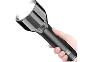 REHKITTZ Torch Led Super Bright 3000 Lumens Long Working Time Camping Adjustable Focus Flashlight with 5 Light Modes