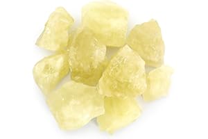 ORIENTREA 500 Gramm Naturbelassene Citrin Rohsteine, Natürlicher Citrin Rohkristall zur Wasseraufbereitung, Heilsteine Wassersteine