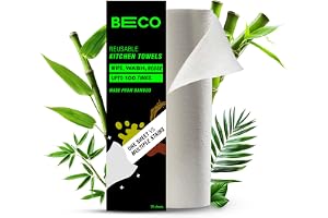 Beco Reusable Kitchen Towel Roll-2000 Times Washable|Soft & Highly Absorbent|Better Alternative to Dishcloth, ...