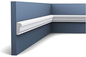 Simple cimaise ornée d'un motif linéaire PX117 - L200 x H3,5 x l1,5 cm - ORAC DECOR