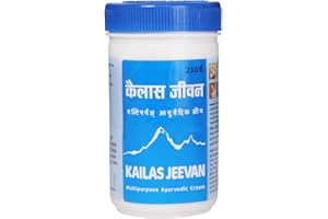 Kailas Jeevan 230 Gramme Grand Pack Économiseur Crème Ayurvédique Aux Herbes Multifonctionnelles Légères Contusions | Coupes | Chaleur épineuse | Talons fissurés