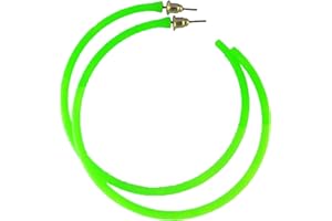 REDSTAR FANCY DRESS Ladies Neon Hoop Earrings Fancy Dress Accessory 80s Party 1980s