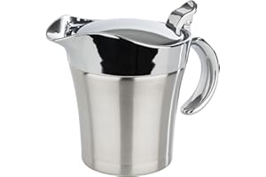 APS 40207 Doppelwandig isolierte Sauciere mit Klappdeckel, 19 x 12,5 x 13 cm, 0,4 ltr