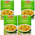 Masala & Powder Bundle with Shan Aaloo Bhaji Masala Recipe & Seasoning Mix 50g - 4 Pack | Mix For Spicy Potatoes Curry, Suitable For Vegetarians.