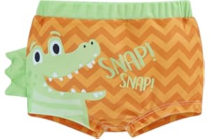 Carolilly Bambino Ragazzo Costume da Bagno da Spiaggia Stampato Suqlo/Coccodrillo dei Cartoni Animati Elastico Boxer da Neonato Asciugatura Rapida Swimwear Mare Piscina