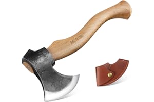 SMITH CHU Beil Axt Outdoor mit Scheide 40CM Äxte Holz Spalten Campingäxte Wikinger Survival Axt für Camping und Wandern Geschenk für Männer