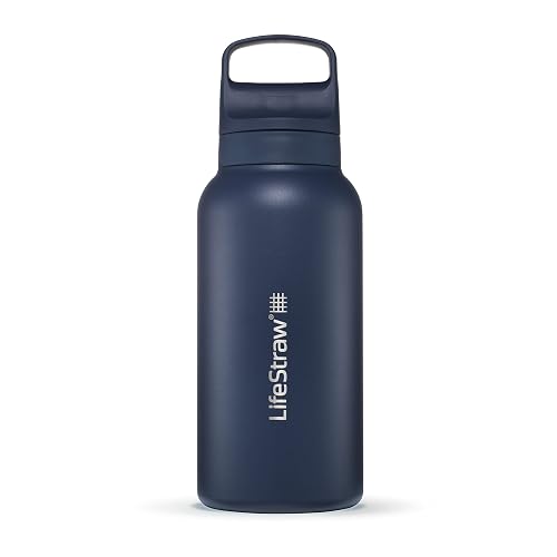 LifeStraw Go Edelstahl-Flasche 1 l, Filter