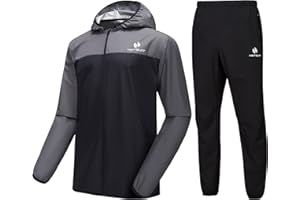 HOTSUIT Sauna Suit for Men Sweat Suits Gym Workout Exercise Sauna Jacket Pant Full Body For Weight loss