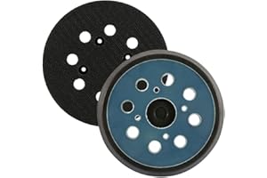 ADDLIVE 2Pcs Hook And Loop Backing Pad Replacement, Orbital Sander Replacement Pad 125mm/5 Inch 8 Hole, Sander Replacement Parts for High Speed Polishing, Dust Removal