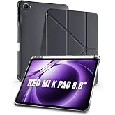 Redmi Pad Mini/Redmi K Pad 8.8&rdquo; Uyumlu Tri Folding Kalem B&ouml;lmeli Uyku Modlu Akıllı Kılıf