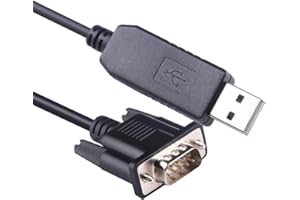 GREEN-UTECH Skywatcher Goto Upgrade Control EQMOD Cable Telescopio ASCOM para HEQ5pro AZEQ5 AZEQ6 EQ6-R Asiair Synscan Goto USB a DB9 (6 pies, montaje con DB9F)