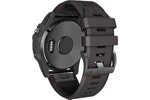 ANBEST Klockarmband i silikon kompatibelt med Fenix 5/Fenix 6/Fenix 5 Plus/Fenix 6 Pro armband snabbkoppling armband ersättni