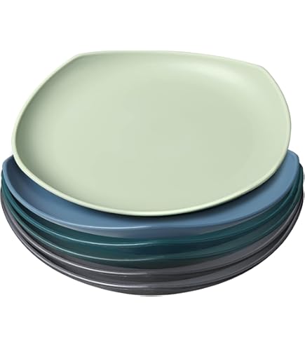 8 Stück Tiefe Teller Set - 29,5cm Bruchfest & Spülmaschinenfest Für Camping & Familie