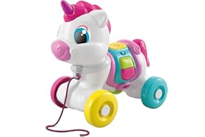 Clementoni Baby Baby Unicorno Sempre con Me, Trainabile per Bambini 6-36 Mesi, Stimola Il Neonato nei Primi Passi, Centro attività Prima Infanzia per Imparare Numeri e Lettere, Made in Italy, 17803