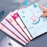Jaravik 5 Pcs Fruit Themed Creative Thickened A5 Exercise Book Homework Book Note Book, 60 Pages Ruled Notebook For kids, Kaw