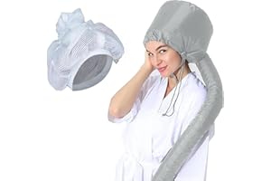 BAYUYI Casque de séchage pour sèche-cheveux, Net Plopping Cap for Drying Curly Hair, Casque sèche, Adjustable Net Plopping Cap for Drying Curly Hair, Bonnet À Cheveux avec Cordon de Serrage Réglable