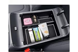 BIXUAN NX4 Vano Portaoggetti compatibile con Hyundai Tucson NX4 2021 2022 2023 2024 Bracciolo Secondario Scatola Organizer da Braccioli con Tappetino Antiscivolo Immagazzinaggio per Console Centrale