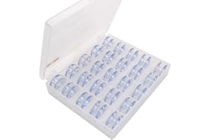 CKPSMS Marca - # 172222P Bobinas de plástico Ajuste para colocar Singer 66 99 Clase Bernina 719 Blanco 8600 8800 (25PCS+ BOX)