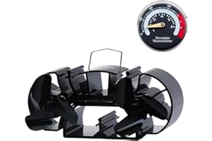 Tomersun 3.9-Inch Mini Log Burner Stove Fan - Heat Powered Log Burner/Wood Stove Fireplace Fan for Small Wood Burners