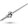 CNCMANS SFU1204 Threaded Spindle Stainless Steel Rolled Ball Screw with Machined End Anti-play Length 650 mm, Screw Diameter 