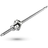 CNCMANS SFU1204 Threaded Spindle Stainless Steel Rolled Ball Screw with Machined End Anti-play Length 650 mm, Screw Diameter 