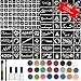 Produktbild Tattoo-Kit, temporäre Glitzer Tattoo Make Up Körper Glitzer Körper Kunst Design für Kinder Teenager Erwachsene, mit 24 Farben der Glitzer, 108 Blatt Einzigartig Themed Tattoo Schablone
