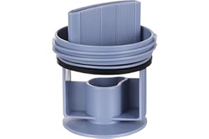BABAHUANHUAN Flusensieb 00647920 kompatibel mit Bosch Siemens Constructa Neff Waschmaschine Waschtrockner Ersatzteil Filtersieb Ablaufpumpe Ø 64 mm blau mit Dichtung POM Kunststoff