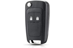 HooRLZ Vauxhall Key Fob Cover Replacement For Vauxhall Insignia Opel Astra Meriva Corsa Zafira Mokka Vectra Adam Chevrolet Orlando Cruze Car Key Cover Case, 2 Button Vauxhall Insignia Key Fob