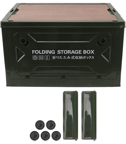 Transparente Faltbare Aufbewahrungsbox 56 Liter – Stapelbar, Mit Deckel & Tragegriff, Aus PP