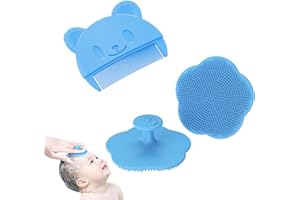 FCSNJH Baby Bürste, Baby Haarbürste, Babybürste, Baby Kamm, Milchschorf Baby Entfernen, Milchschorf Kamm Baby, Haarbürste Baby, Babybürste Neugeborene, Baby Kamm Milchschorf, Baby Haarbürste Neugeborene