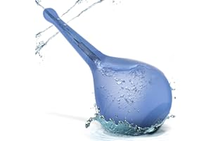 PROPODUSCHE Anal Douche Enema Bulb kit - Shower Douche Anti-backflow Anal Cleaner with 5 Spray Holes enemas at Home for Constipation for Men for Women Blue 150ML