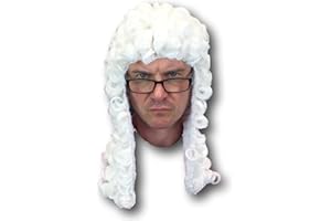 Rubber Johnnies TM Seigneur Justice Juge Perruque Avocat Downton Abbey Déguisement
