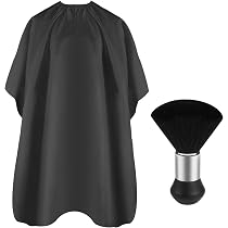 Friseurumhang Für Kinder – 120x90cm, Mit Staubwedelbürste – Weißer Polyesterumhang Für Haarschnitte