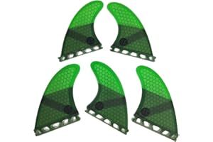 UPSURF Tabla de Surf Tri - Quad Fin Set Future Aletas Fibra de Vidrio Aletas Thruster