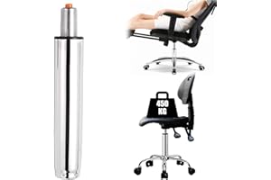 BAIFULAI Vérin à gaz de rechange pour chaise de bureau, 450 kg, réglable en hauteur de 300 à 450 mm, ressort à gaz de rechange pour chaises pivotantes