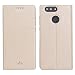 Produktbild Huawei Nova 2 Hülle, Feitenn dünne Premium PU Leder Flip Handy Schutzhülle | TPU-Stoßstange, Magnetverschluss, Kartenschlitz, Kameraschutz- und Standfunktion Brieftasche Etui (Gold)