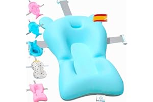 Baby Wonders® Cojin Bañera Bebe universal Cola de Ballena, Cojin Ducha Bebe, Cojin De Baño Bebe, Asiento de Bebe Bañera Ajustable, Cojin Bañera Bebe Recien Nacido, Asiento Plegable (Universal azul)