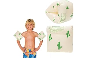 OHREN 1 Paio di ausili per Il Nuoto per Bambini Bianchi Ali da Nuoto con Anima in Schiuma PE infrangibile per Imparare a Nuotare (1-6 Anni, 0-30 kg)