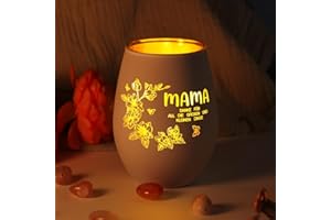 UNICTOP Muttertagsgeschenk für Mama, Muttertag Windlicht mit Gravur Mama Geschenk, Dankeschön Geschenke,Teelichthalter Geschenke für Beste Mutter Schwiegermutter,Geburtstagsgeschenk für Bonus