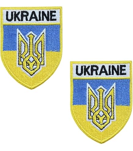 Ukraine Flag Embroidered Iron-On Patch - 3.5" X 2.5", Heat Seal Backing, Sew Or Iron On - View #11