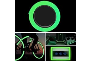 Frdelma Cinta de Seguridad Fluorescente,10m Cinta de marcado Cinta luminosa Cinta Fluorescente Cinta Luminosa Glow in the Dark para Decorar Interior de Fiesta y como Advertencia (10mm ancho)