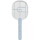 Coverzone Taşınabilir Sinek &Ouml;ld&uuml;r&uuml;c&uuml; Mor Işık Tenis Raketi 21cm x 26cm Şarjlı Dekoratif Yatak Odası, &Ccedil;ocuk Odası, Bebek Odası