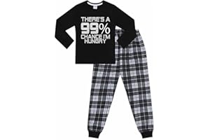 THEPYJAMAFACTORY There's a 99% Chance I'm Hungry Cotton Woven Long Pyjamas