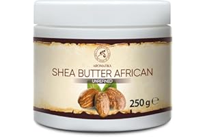 AROMATIKA TRUST THE POWER OF NATURE Manteca de Karité 250 g - Prensado en frío - Sin refinar - Shea Butter - Hidratante Corporal - Aceite para Cabello - Cuidado Nutritivo - Hidratante para Piel - Manos - Belleza