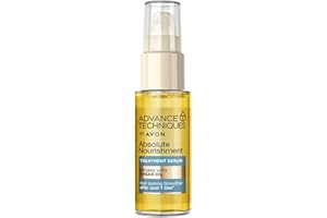 Avon Advance Techniques Absolute Nourishment Argan Hair Serum 30ml, Multi-Tasking Hair Treatment, Formulated with Argan Oil, Restores Shine and Health to Damaged Hair, Cruelty Free