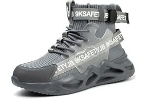 NASOGETCH Trenerzy bezpieczeństwa Mężczyźni Kobiety Stalowy nosek Obuwie robocze Lekkie antypoślizgowe buty Magazynowe buty robocze