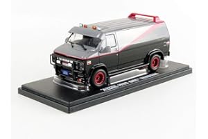 Greenlight Collectibles 86515, A-TEAM DieCast Furgone GMC VANDURA 1983 12cm, Scala 1/43, Nero