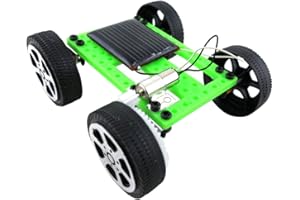 ZERODIS Giocattoli scientifici fai-da-te Assemblaggio Auto ad energia solare Mini Sun Power Solar Car Model Science Experiment Costruzione di giocattoli per bambini